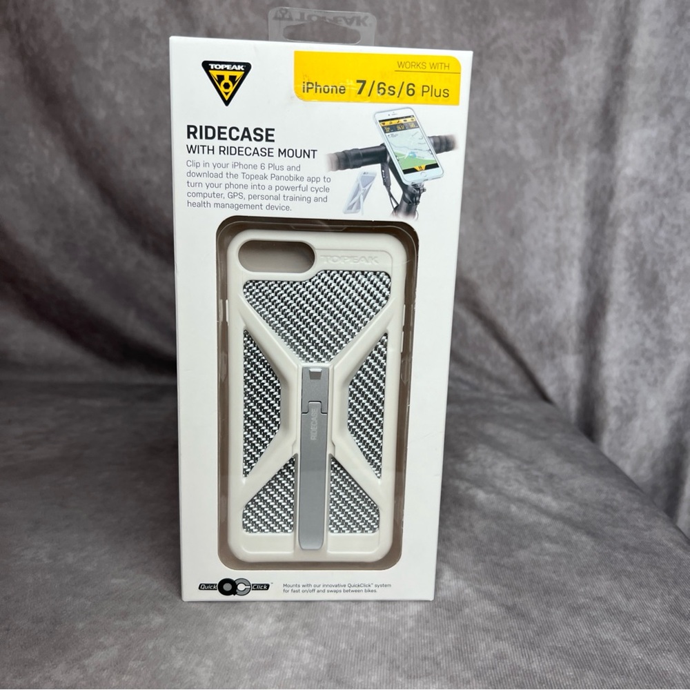 Cycling RideCase with RideCase Mount for iPhone 7/6s/6 Plus - White